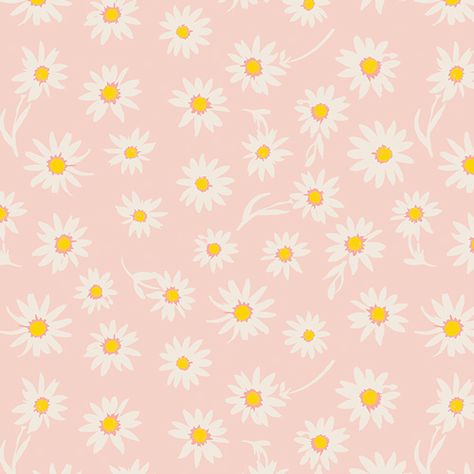 a daisy fabric on a baby pink background - Wonderful Things – fabric collection by Bonnie Christine - best quality quilting cotton Bonnie Christine, Cloth Wipes, Easter Gift Baskets, Pink Daisy, Fabric Yardage, Daisy Print, Art Gallery Fabrics, Morning Glory, Wonderful Things