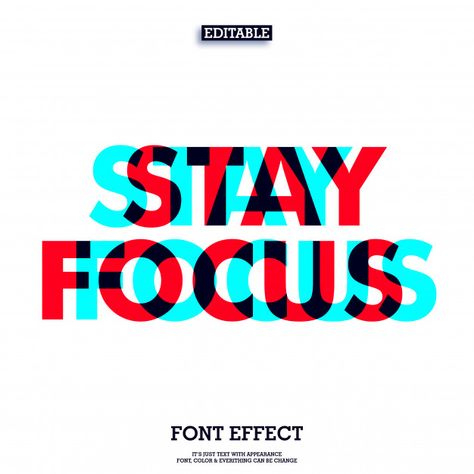 Stay Focus, Desain Editorial, Business Banner, Typography Poster Design, Word Design, Typography Inspiration, Typography Logo, Design Graphique, Text Effects