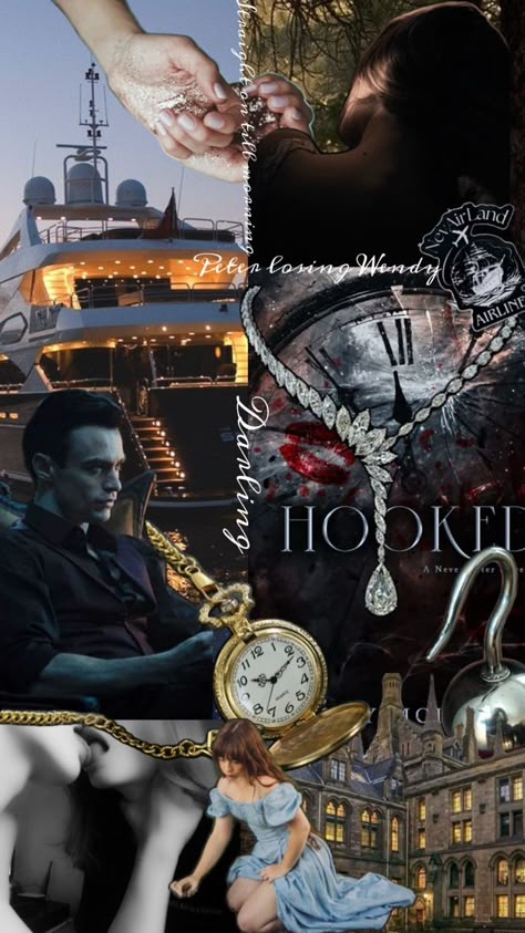 Hooked Emily McIntire Hooked Emily Mcintire, Hooked By Emily Mcintire, Writing Inspiration Characters, Never After Series, Romance Book Aesthetic, Emily Mcintire, Harry Hook, Book Collage, Books Fanart