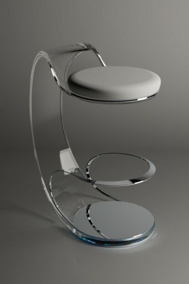 Futuristic Furniture Design, Lucite Furniture, Kursi Bar, Innovative Furniture, Contemporary Exterior, Futuristic Furniture, Unique Chair, Contemporary Apartment, Room Deco