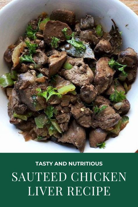 Sauteed Chicken Liver recipe is a marinated chicken liver dish inspired by Asian sauces and spices that are mixed with bell pepper. #chickenliver #liverecipe #glutenfree Healthy Fried Chicken Recipes, Healthy Fried Chicken, Chicken Liver Recipes, Asian Sauces, Comfort Food Chicken, Liver Recipes, Asian Sauce, Chicken Liver, Leftover Turkey Recipes