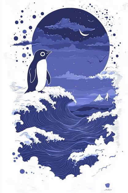 Space Penguin, Penguin Wallpaper, The Night Sky, Sea Creatures, Night Sky, Night Skies, Penguins, Graphic Resources, Wallpapers