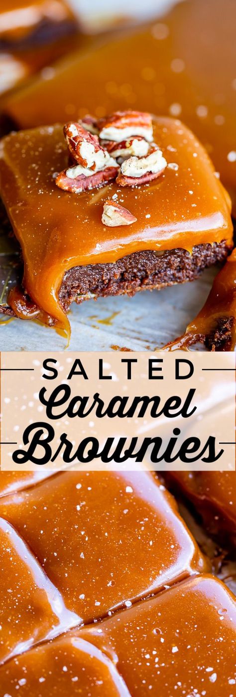 Brownies Caramel, Homemade Salted Caramel, The Food Charlatan, Best Brownie Recipe, Salted Caramel Brownies, Food Charlatan, Caramel Brownies, Caramel Chocolate, Favorite Dessert