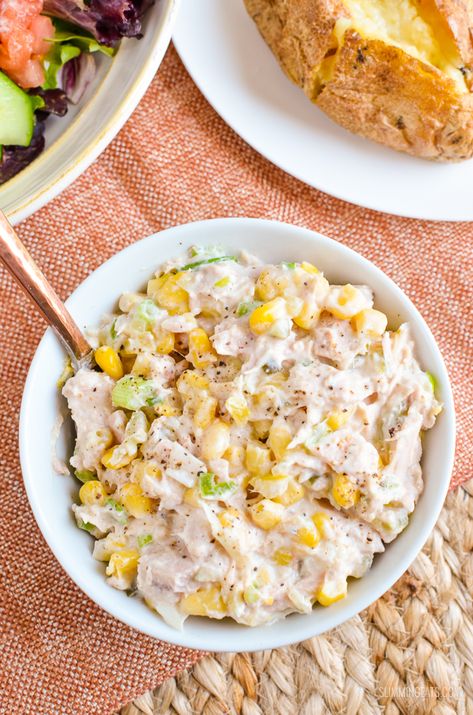 Sweetcorn Bake, Tuna And Sweetcorn, Sweetcorn Salad, Fall Coffee Recipes, Mayo Salad, Chicken And Sweetcorn Soup, How To Make Tuna, Coffee Recipes Hot, Tuna Mayo