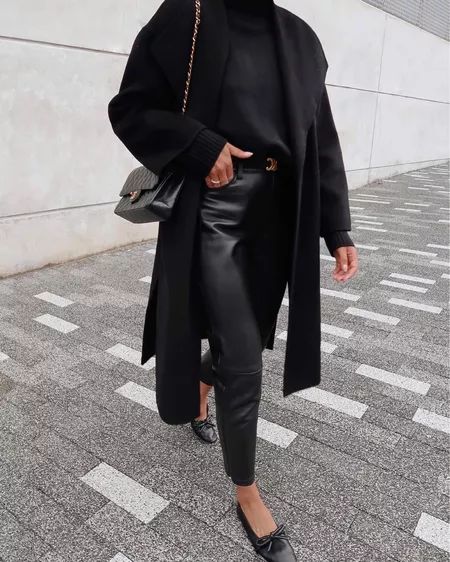 Belted Wrap Coat, All Black Fashion, Wrap Coat, Style Blogger, All Black Outfit, Business Outfits, Who What Wear, Business Fashion, What I Wore