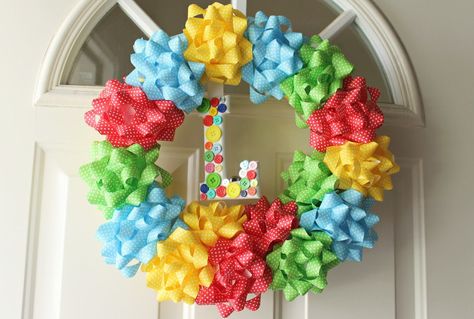 9+Party-Ready+Birthday+Wreaths+You+Can+Make - GoodHousekeeping.com Birthday Wreath Diy, Backyard Birthday Parties, Birthday Wreath, Backyard Birthday, Mickey Mouse Party, 9th Birthday, Birthday Boy, Diy Birthday, Birthday Fun