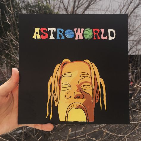 #astroworld #travisscott #art #paint #draw Album Covers To Paint, Retro Painting, Paint Easy, Trippy Painting, Hippie Painting, Simple Canvas Paintings, Cute Canvas Paintings, Canvas Drawings, Easy Canvas Art