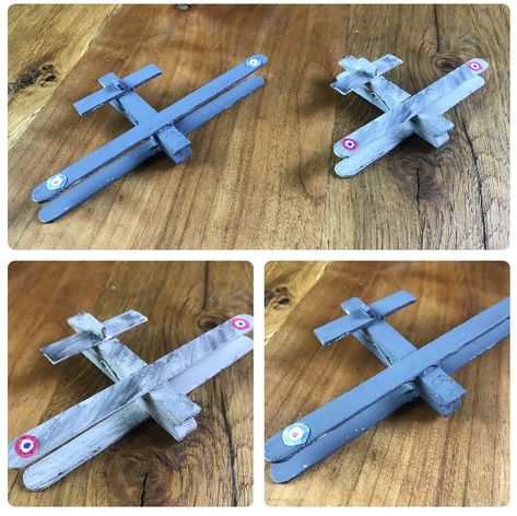 D Day Crafts, Ww2 Project Ideas, Ww1 Project Ideas, Ww2 Display Ks2, Ww1 Display, Make A Plane, History Crafts, Ww2 Art, Transition Activities