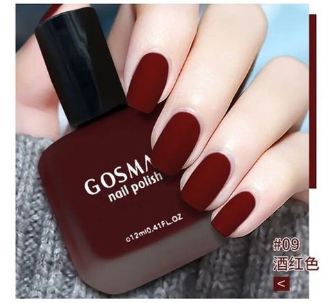 I just added a new item to eBay, Stunning Deep Red Fashion Color Long Lasting Quick Dry Matte Nail Lacquer! #eBay #eBaySeller https://ebay.us/qkS6kK Nail Matte, Maroon Nail, Red Matte Nails, Quick Dry Nail Polish, Pop Jewelry, Dry Nails Quick, Maroon Nails, Powder Nail Polish, Matte Nail Polish