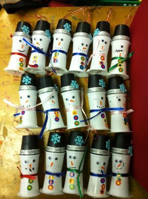 15+ Creative Ways to Repurpose K-Cups | ecogreenlove K Cup Crafts, Snowmen Ornaments, Cup Crafts, Navidad Diy, Snowman Crafts, K Cups, Snowman Ornaments, Upcycled Crafts, Recycled Crafts