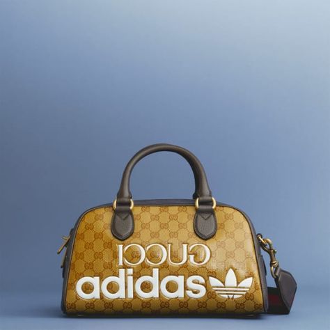 adidas x Gucci Mini Duffel Bag: The collaborative collection f https://confirmed.onelink.me/mzYA?pid=share&af_dp=adidas-confirmed%3A%2F%2Fproduct%2FIA9091 Gucci Adidas Bag, Mini Duffel Bag, Adidas X Gucci, Adidas Bag, Gucci Adidas, Gucci Mini, Adidas X, Chanel Deauville Tote Bag, Louis Vuitton Speedy Bag