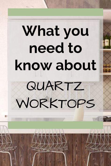 Looking for quartz worktop inspiration? Or maybe you're just wanted how they're made or the benefits of quartz worktops. My post has all the answers! #kitcheninspiration #quartzworktops Quartz For Kitchen, Quartz Worktop Kitchen, White Quartz Worktop, Kitchen Worktop Ideas, How To Clean Quartz, Silestone Worktop, Orange Cleaner, Quartz Worktop, Wooden Worktops