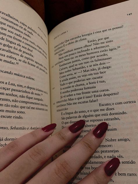 Dark feminine, book aesthetic, red nails, dark coquette Red Books Aesthetic, Red Nails Dark, Dark Red Coquette, Aesthetic Red Nails, Coquette Aestethic, Useful French Phrases, Red Coquette, Nails Dark, Nail Techniques