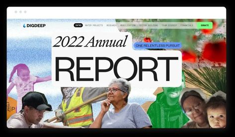 Nonprofit Annual Report Inspiration: 6 Digital Reports We Love in 2023 Nonprofit Annual Report Design, Nonprofit Annual Report, Annual Report Design, Annual Reports, Report Design, Social Impact, Social Change, Brand Experience, Annual Report