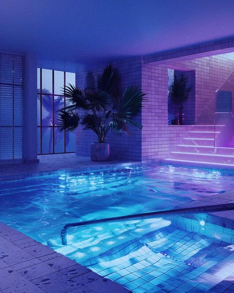 [AI] POV: Your penthouse swimming pool after a long day of your corporate job in the big city 💆🏻‍♀️ Get your wall posters on liminaldestinations.com (link in bio!) • • • • (AI images — MJ 6) #80sinterior #1980sinterior #80saesthetic #1980s #80svibes #80snostalgia #80sdecor #80s #vintage #interiordesign #homedecor #luxuryhomes Lp Aesthetic, 80’s Decor, Aqua Bathroom, 80s Interior Design, Dreamcore Aesthetic, 80s Interior, Corporate Job, Pink Wallpaper Backgrounds, Aesthetic Space