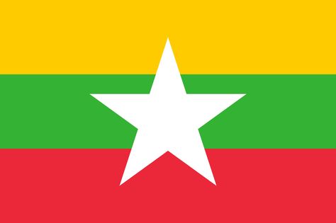 BANDIERA DEL MYAMAR | About Myanmar Burmese Flag, Myanmar Flag, Naypyidaw, Us Department Of State, Myanmar Art, Burma Myanmar, Yangon, Flag Logo, Palau