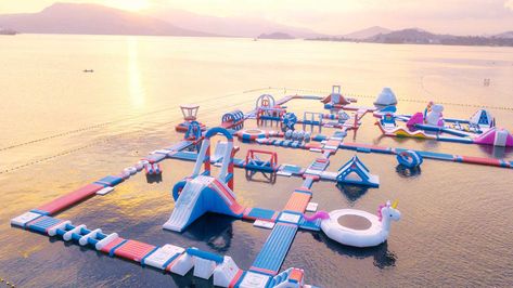 Unicorn Island, Fun Water Parks, Inflatable Island, Olongapo, Visit Philippines, Cool Pool Floats, Water Theme Park, Philippines Beaches, Subic Bay