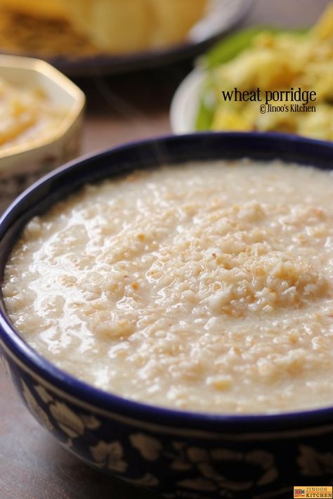 wheat porridge with coconut milk detailed recipe: https://www.jinooskitchen.com/gothambu-kanji-recipe-nurukku-gothambu-kanji-broken-wheat-porridge/ quick video: https://youtu.be/eO__eht-ixQ South Indian Lunch Recipes, Daliya Khichdi, Broken Wheat Recipes, Jack Fruit Recipes, Kanji Recipe, South Indian Lunch, Indian Lunch Recipes, Wheat Porridge, Karnataka Recipes