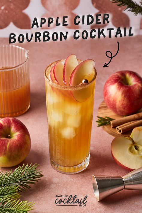 If you’re looking for a highball cocktail to serve this holiday season, this apple cider bourbon cocktail is it. It’s the ultimate fall cocktail – made with sweet, crisp apple cider and rich bourbon whiskey, topped with refreshing ginger beer for a bright, bubbly finish. Apple Cider Bourbon Cocktail, Cider Bourbon Cocktail, Apple Cider Bourbon, Candy Corn Jello Shots, Caramel Apple Martini, Bourbon Apple Cider, Highball Cocktail, Costco Meals, Bourbon Cocktail