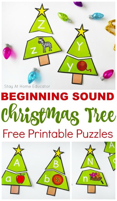 10 Christmas Alphabet and Beginning Sound Activities for Preschoolers Christmas Literacy Centers, Christmas Literacy Activities, Christmas Learning Activities, Christmas Literacy, Literacy Activities Preschool, Christmas Learning, Preschool Christmas Activities, Christmas Lesson, Christmas Centers