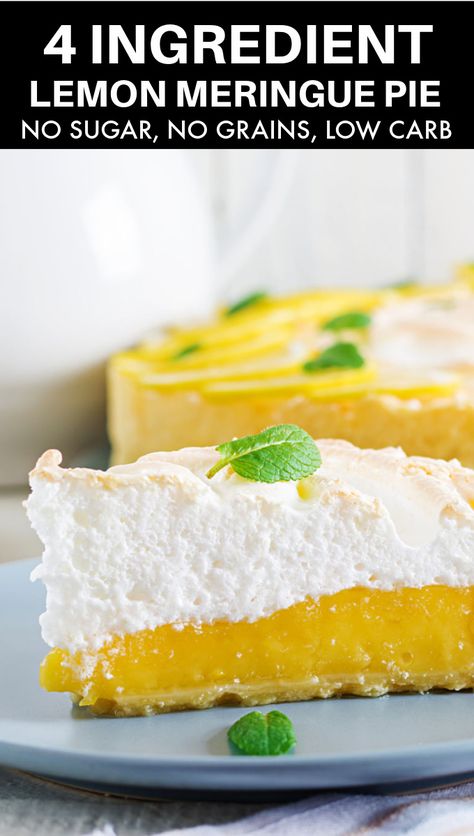 Keto Lemon Meringue, Lemon Pie Filling, Meringue Pie Recipes, Lemon Dessert, Low Carb Low Fat Recipes, No Dairy, Lemon Filling, Low Carb Low Sugar, Best Low Carb Recipes