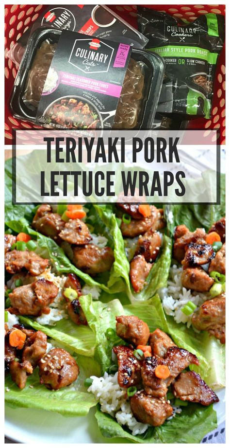 Pork Wraps, Teriyaki Chicken And Rice, Teriyaki Pork, Pork Lettuce Wraps, Hormel Recipes, Pork Recipes For Dinner, Cooking Jasmine Rice, Budget Friendly Dinner, Cooking White Rice