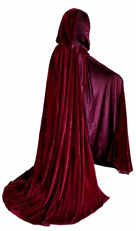 Amazon.com: Artemisia Designs 50 Inch Lined Velvet Cloak Burgundy One Size: Sports & Outdoors Velvet Cloak, Witchy Clothing, Victorian Gown, Cape Fashion, Old Fashion Dresses, Fantasy Gowns, Medieval Dress, Medieval Clothing, Burgundy Wine