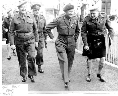 Glasgow Highlanders - 9th Bn HLI (1945) Omar Bradley, Mamie Eisenhower, Army Football, Parnelli Jones, Airborne Forces, People Reference, Dwight Eisenhower, King George Vi, Lieutenant General