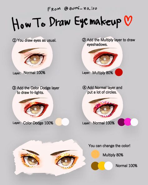 Eyeshadow Colors, Coloring Tips, Eye Tutorial, Colorful Eyeshadow, Eye Drawing, Art Drawings Simple, Drawing Reference, Makeup Yourself, My Way