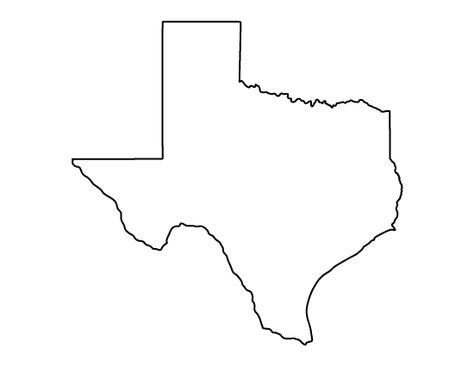 Texas pattern. Use the printable outline for crafts, creating stencils, scrapbooking, and more. Free PDF template to download and print at http://patternuniverse.com/download/texas-pattern/ Coloring Crafts, Texas Outline, Texas Quilt, Texas Crafts, Texas Theme, State Of Texas, State Outline, Applique Patterns, Printable Patterns