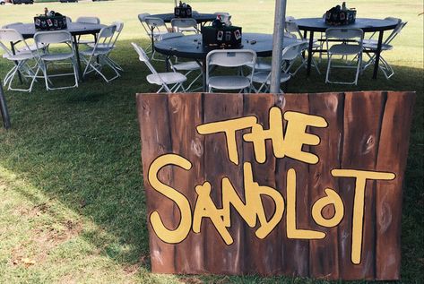 Trunk Or Treat Sandlot Theme, Sandlot Parade Float, The Sandlot Trunk Or Treat Ideas, Sandlot Trunk Or Treat, The Sandlot Party, Yea Yea Sandlot, The Sandlot Squints, Baseball Costume, Sandlot Party