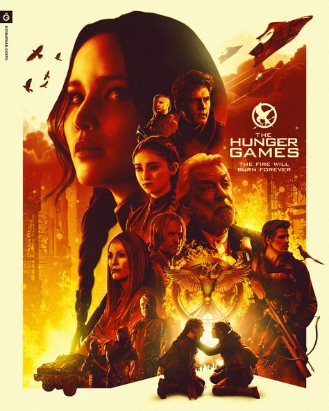 The Hunger Games | Alternate movie poster on Behance Hunger Games Poster, Movie Poster Project, Alt Posters, Hunger Games Fan Art, Forest Logo, Film Posters Art, Fan Poster, Film Poster Design, Movie Covers