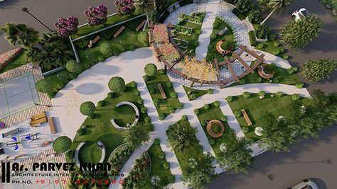 Community Park Design, Petrol Pump, Illustration Architecture, Urban Landscape Design, Park Design, Landscape Design Plans, Community Park, Parking Design, Architecture Presentation