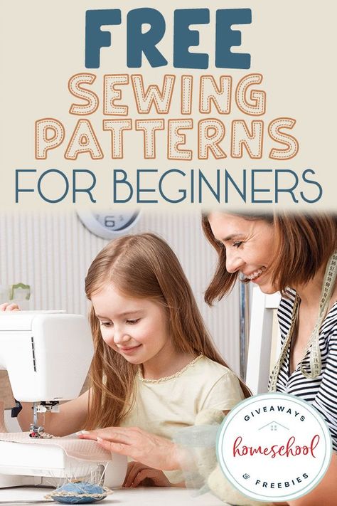 mom and daughter at sewing machine with overlay - FREE Sewing Patterns for Beginners Childrens Sewing Patterns Free, Beginning Sewing Patterns, Download Free Pdf Sewing Patterns For Kids, Free Printable Sewing Patterns For Beginners, Easy Sewing Projects For Beginners Kids, Beginning Sewing Projects For Kids, Easy Free Sewing Patterns For Beginners, Sewing Worksheets, Beginner Sewing Projects For Kids