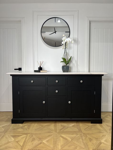 Mid Century Revamped Black Large Sideboard. Drinks Cabinet. Dining Room furniture. Bedroom Storage. Sideboard Living Room, Sideboard Drinks Cabinet, Cabinet Dining Room, Room Furniture Bedroom, Sideboards Living Room, Mid Century Sideboard, Kitchen Sideboard, Large Sideboard, Black Sideboard