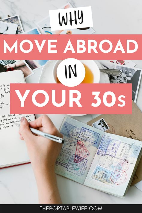 Thinking of moving abroad in your 30s but aren’t sure it’s the right decision? Check out these benefits of moving overseas after 30. | I want to move abroad | expat life blog | moving abroad what to know | how to move abroad | should I move abroad | expat life living abroad tips | moving overseas advice | moving abroad alone | living abroad advice | how to become a digital nomad | benefits of living abroad | living in a foreign country | planning to move abroad | Move Abroad Affirmations, Moving Abroad Announcement, Moving Across The World, How To Move To Europe, Move Abroad Aesthetic, Moving Abroad Aesthetic, Live Abroad Quotes, Where Should I Live, Abroad Packing List