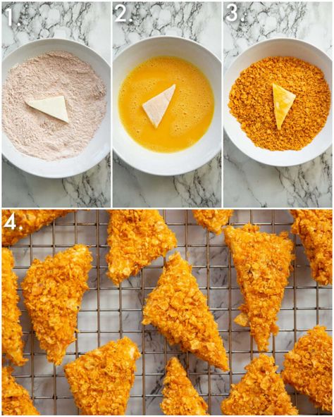 Doritos are great, but Cheese Stuffed Doritos are even better!! | www.dontgobaconmyheart.co.uk Stuffed Doritos, Doritos Recipes, Small Bites Appetizers, Weekly Meals, Cheese Fries, Cheese Stuffed, Appetizer Dips, Fried Food, Small Bites