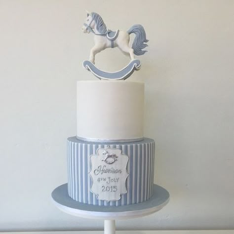 Rocking Horse Cake, Horse Baby Shower, Horse Birthday Cake, Carousel Cake, Pastel Baby Shower, Country Baby Shower, Royal Baby Showers, Horse Cake, Baby Shower Cakes For Boys