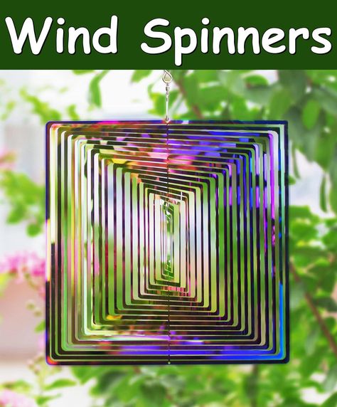 Wind Spinner Outdoor Metal Decorations, 3D Wind Spinner Sculptures Kinetic Hanging Yard Garden House Art Decor, Stainless Ste House Art Decor, Wind Spinners Diy, Metal Decorations, Metal Wind Spinners, Wind Sculptures, Home Balcony, House Art, Garden House, Wind Spinners