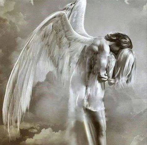 hug Male Angels, I Believe In Angels, Angel Artwork, Angel Images, Angel Warrior, Angels Among Us, Angel Tattoo, Angel Pictures, Angels And Demons