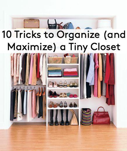 If you’re discouraged by a small closet, take heart: There are plenty of ways to make your space more streamlined and organized—and even make it seem bigger. With the right organizing products, a few decorating tricks, and a little patience, you might find that tiny closet is actually just right. Maximize Small Closet Space, Maximize Small Closet, Shoes Organization, Dressing Design, Organized Closet, Small Closet Space, Organization Closet, Open Closet, Small Closets