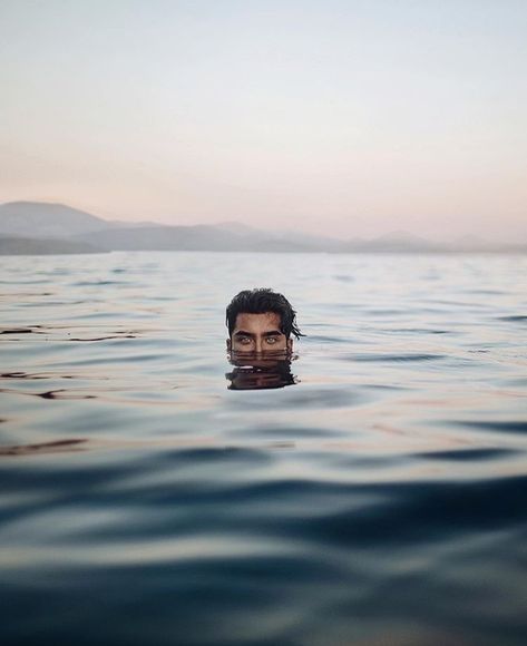 Beach Fashion Shoot, Be Spontaneous, Handsome Model, Toni Mahfud, Beach Editorial, Water Shoot, Underwater Painting, 2019 Style, Paint Photography