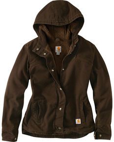 Outdoorsy Fits, Carhartt Women's Outfit, Sherpa Lined Jacket, Womens Sherpa, Cute Country Outfits, Carhartt Womens, Taupe Grey, Carhartt Women, Carhartt Jacket