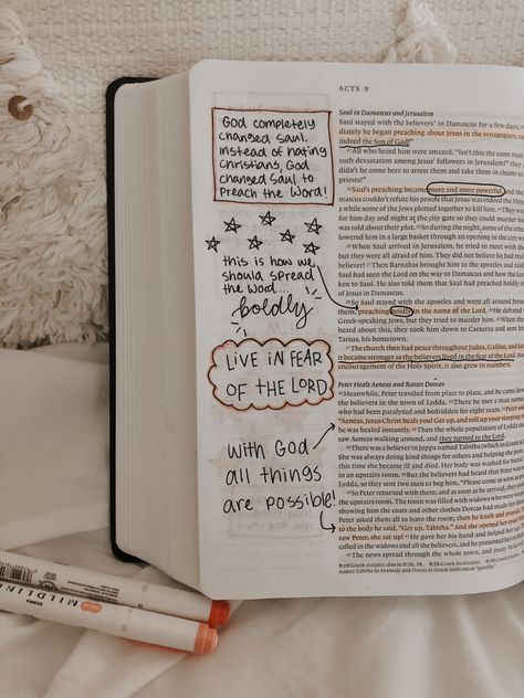 Acts 3 Bible Journaling, Acts Bible Notes, Acts Bible Journaling, Acts Bible Study, Bible Tips, Acts Bible, Scripture Lettering, Bible Aesthetic, Acts 7