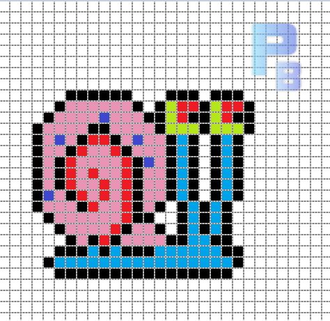 Perler Pattern, Modele Pixel Art, Easy Perler Beads Ideas, Easy Pixel Art, Pixel Art Templates, Hama Beads Design, Pixel Drawing, Pixel Art Grid, Pix Art