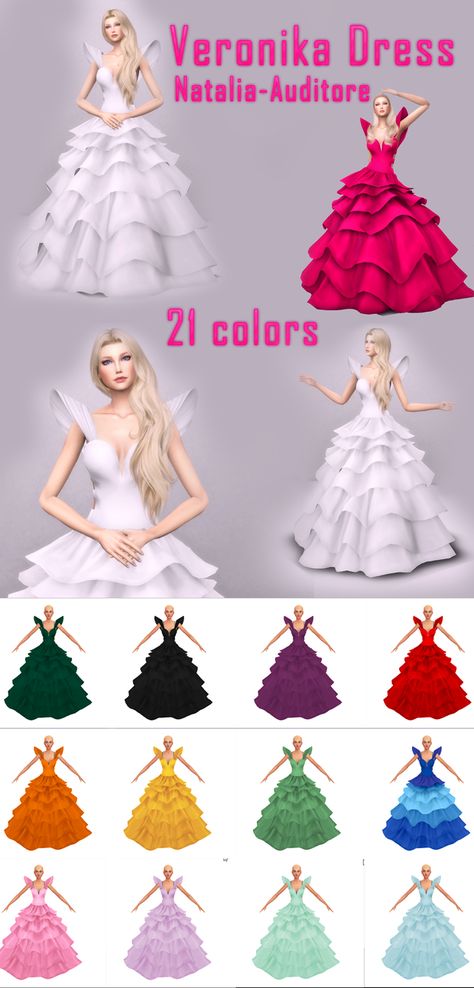 Sims Royal, Dress Sims 4 Cc, Fantasy Wedding Dress, Roman Dress, Sims 4 Cheats, Sims 4 Game Mods, Look Formal, Sims 4 Dresses, Los Sims