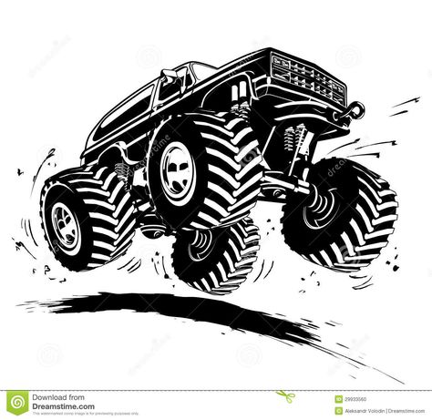 Illustration about Vector Cartoon Monster Truck. Available EPS-8 vector format. Illustration of automotive, engine, rubber - 29933560 Drawing Truck, Monster Truck Drawing, Cartoon Monster Truck, Monster Truck Art, Monster Truck Cars, Truck Drawing, Car Silhouette, Cartoon Monsters, Truck Art