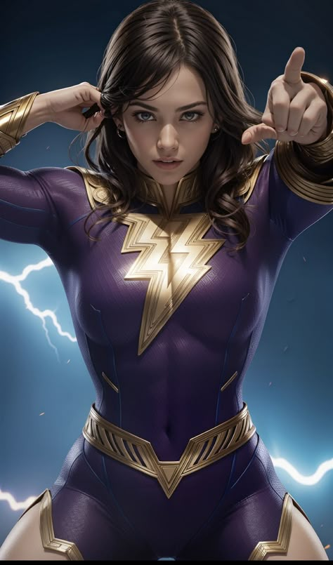 Shazam Dc Comics, Shazam Movie, Mary Marvel, Superhero Costumes, Marvel Heroines, Female Superhero, Comic Book Store, Female Hero, Hero Girl