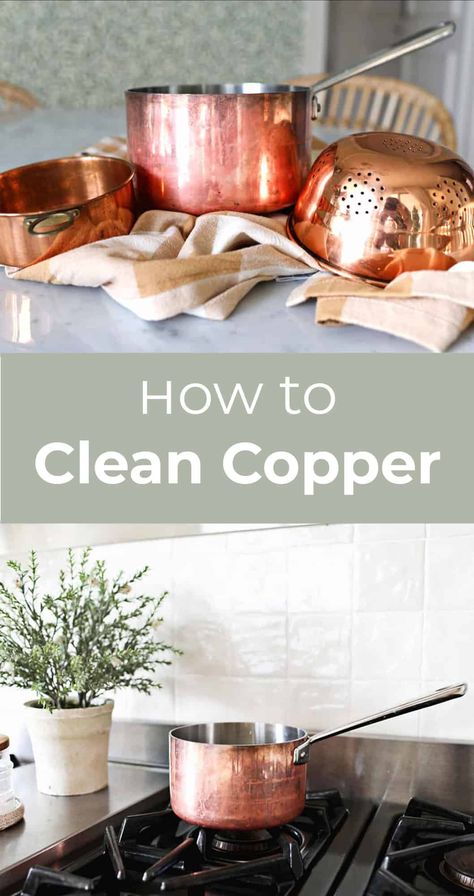 How To Clean Copper - A Beautiful Mess Clean Copper, How To Clean Copper, Kitchen Vent, Copper Bath, Bar Keeper, Copper Table, Big Bubbles, Tarnish Remover, Copper Mugs