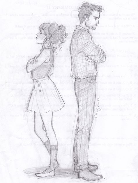 "Oh would you two just get along?! You're annoying the rest of us! Mason, she's your cousin!" Conner to Mason concerning his cousin Annie. That looks more like Duke, but it'll have to pass as Mason. Drawings Of People, Couple Sketch, Cute Couple Drawings, Couple Drawings, Two People, A Drawing, Pencil Art, Girl Drawing, A Group